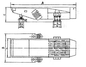 ZZG低矮式振動(dòng)給料機(jī)結(jié)構(gòu)圖